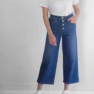 Levi’s Mile High Cropped Wide Leg Jean Button Fly